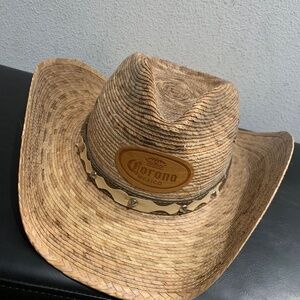 Corona straw cowboy hat
